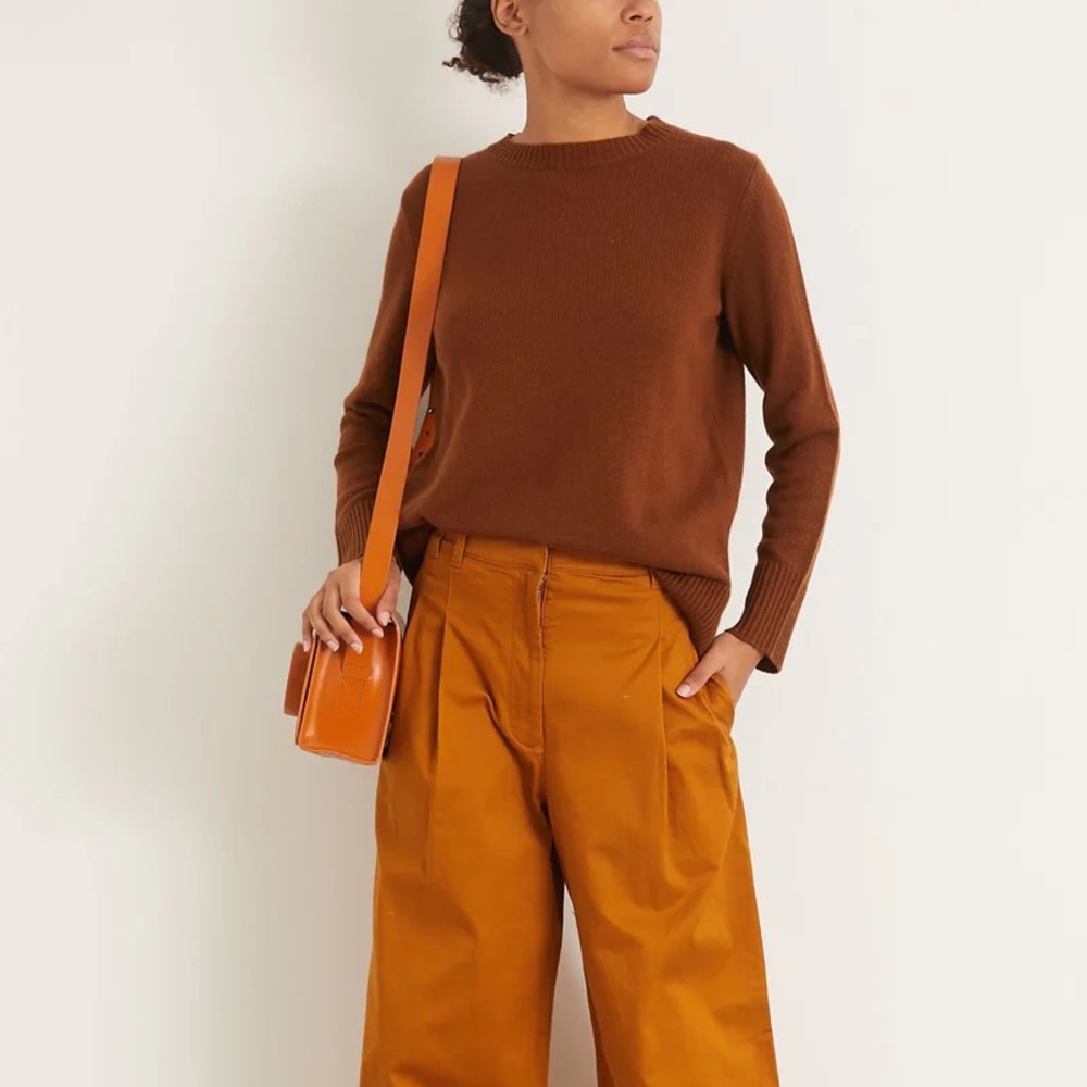 Nili Lotan Camille Sweater - XS, chestnut